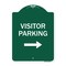 Signmission Visitor-parking Right Heavy-Gauge Aluminum Architectural Sign, 24" x 18", GW-1824-9868 A-DES-GW-1824-9868 - alternate 1